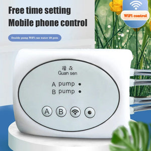 Planet Gates WiFi Smart Garden Irrigation Controller Plant Automatic Drip Irrigation System Kit Mobile Phone Control Watering Timer Device