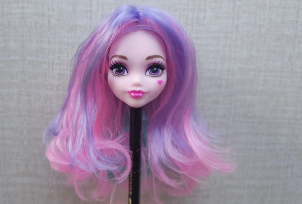 Planet Gates Wig For Doll Toy Head Princess Doll Head Candy Color DIY Toy Wig Children Birthday Gift Black Purple Pink Green Gold 1/6 1/4 Wig