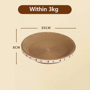 Planet Gates wihtin 3kg B Corrugated Cat Scratcher Cat Scrapers Round Oval Grinding Claw Toys for Cats Wear-Resistant Cat Bed Nest Cat Accessories