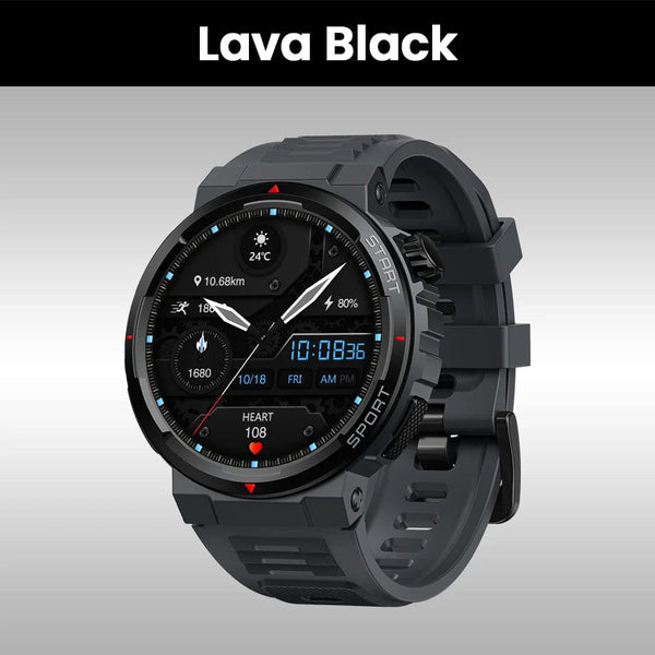 Planet Gates Wild Green New Zeblaze Ares 3 Plus 1.43'' HD AMOLED Display Smartwatch Bluetooth Phone Calling New 3D Interactive Sports Smart Watch Men