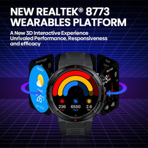 Planet Gates Wild Green New Zeblaze Ares 3 Plus 1.43'' HD AMOLED Display Smartwatch Bluetooth Phone Calling New 3D Interactive Sports Smart Watch Men