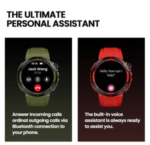 Planet Gates Wild Green New Zeblaze Ares 3 Plus 1.43'' HD AMOLED Display Smartwatch Bluetooth Phone Calling New 3D Interactive Sports Smart Watch Men