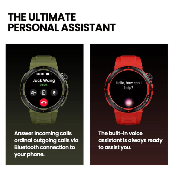 Planet Gates Wild Green New Zeblaze Ares 3 Plus 1.43'' HD AMOLED Display Smartwatch Bluetooth Phone Calling New 3D Interactive Sports Smart Watch Men