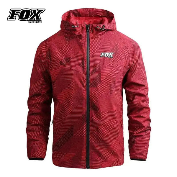 Planet Gates Windbreaker MTB Jacket FOX Cycling Team Road Mountain Bike Raincoat Men's Bicycle Hooded Clothing Cortavientos Ciclismo Hombre
