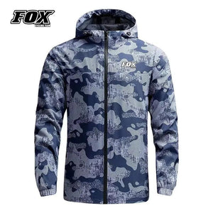 Planet Gates Windbreaker MTB Jacket FOX Cycling Team Road Mountain Bike Raincoat Men's Bicycle Hooded Clothing Cortavientos Ciclismo Hombre