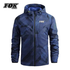Planet Gates Windbreaker MTB Jacket FOX Cycling Team Road Mountain Bike Raincoat Men's Bicycle Hooded Clothing Cortavientos Ciclismo Hombre