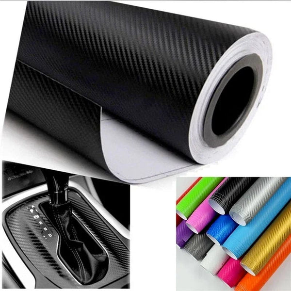 Planet Gates Wine red / 30x127cm 30x127cm Car 3D Carbon Fiber Roll Film Stickers DIY Vinyl Film Auto Interior Styling Carbon Fiber Decorative Decals