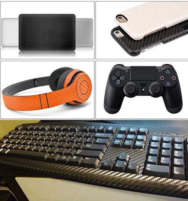 Planet Gates Wine red / 30x127cm 30x127cm Car 3D Carbon Fiber Roll Film Stickers DIY Vinyl Film Auto Interior Styling Carbon Fiber Decorative Decals