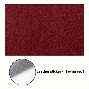 Planet Gates Wine Red [Car Faux Leather Repair Patch] Self-adhesive Seat Cushion For Car Seat, Motorcycle Sofa, Motorcycle Repair, Electric Car Seat Patch Repair
