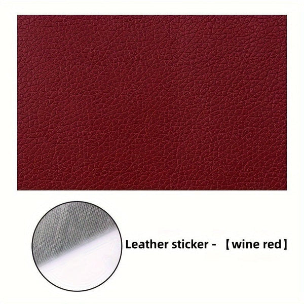 Planet Gates Wine Red [Car Faux Leather Repair Patch] Self-adhesive Seat Cushion For Car Seat, Motorcycle Sofa, Motorcycle Repair, Electric Car Seat Patch Repair