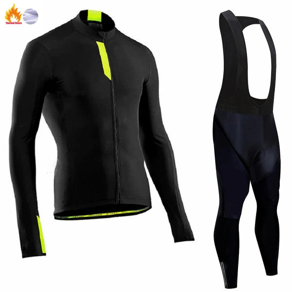 Planet Gates Winter Thermal Fleece Cycling Jersey Men's Mtb Clothing Man 2023 Blouse Uniform Bicycle Clothes Complete Tricuta Bib Maillot Set