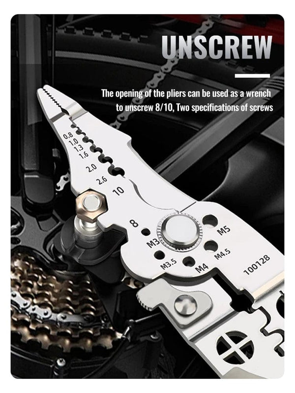 Planet Gates Wire Stripper Crimper Cable Cutter Adjustable Automatic Wire Stripper Multifunctional Stripping Crimping Pliers Terminal Hand Tool