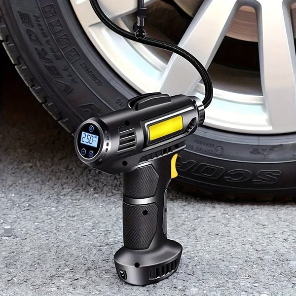 Planet Gates Wireless 120W Portable Car Air Compressor, Wireless Handheld Car Inflatable Pump Electric, Automobiles Tire Inflator With LED Light For Car