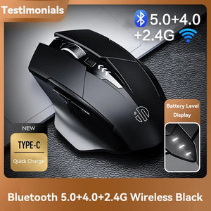 Planet Gates wireless-Black Bluetooth Rechargeable Wireless Mouse 2.4G PM6 Wireless Mouse Office Mute Support PC Laptop Tablet Gamer Mouse For Computer