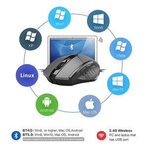 Planet Gates wireless-Black Bluetooth Rechargeable Wireless Mouse 2.4G PM6 Wireless Mouse Office Mute Support PC Laptop Tablet Gamer Mouse For Computer