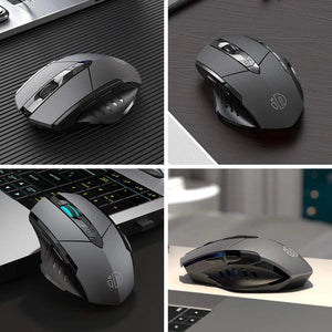 Planet Gates wireless-Black Bluetooth Rechargeable Wireless Mouse 2.4G PM6 Wireless Mouse Office Mute Support PC Laptop Tablet Gamer Mouse For Computer