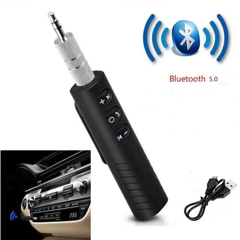 Planet Gates Wireless Bluetooth 5.0 Receiver Adapter 3.5mm Jack for Car Music Audio Aux A2dp Headphone Reciever Handsfree