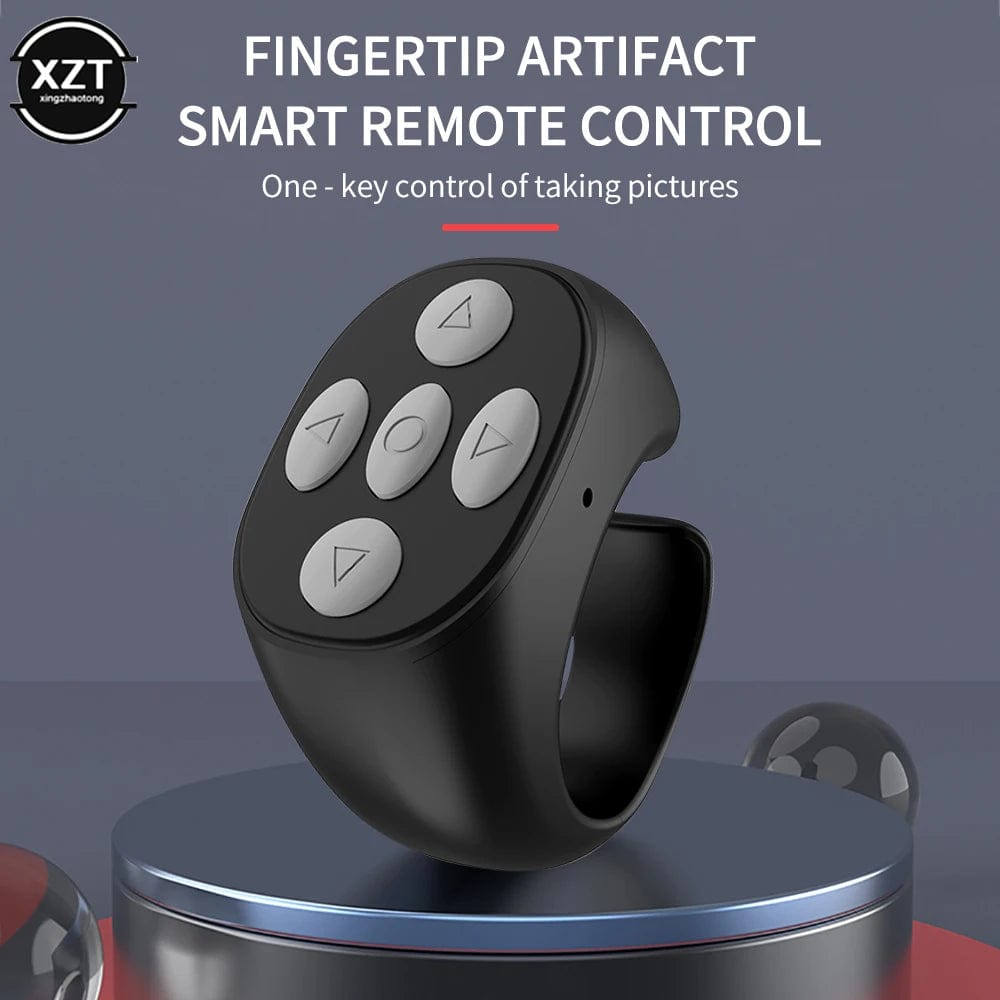 Planet Gates Wireless Bluetooth Fingertip Selfie Controller Tiktok Short Video Page Flipping Browsing Device Mobile Phone Remote Control Ring