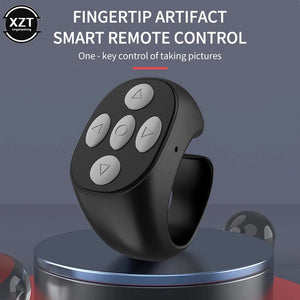 Planet Gates Wireless Bluetooth Fingertip Selfie Controller Tiktok Short Video Page Flipping Browsing Device Mobile Phone Remote Control Ring