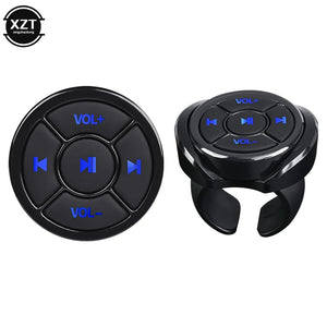 Planet Gates Wireless Bluetooth Remote Controller Media Button  Car Motorcycle Bike Steering Wheel Music Play for IOS Android Phone Tablet