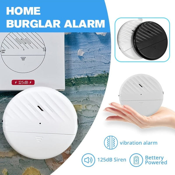 Planet Gates Wireless Door And Window Vibration Sensor Alarm 125dB Glass Breakage Anti-theft Sensor, Easy Install For Home Safety Protection