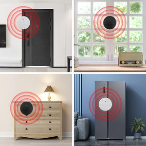 Planet Gates Wireless Door And Window Vibration Sensor Alarm 125dB Glass Breakage Anti-theft Sensor, Easy Install For Home Safety Protection