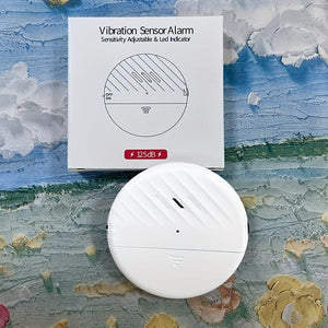 Planet Gates Wireless Door And Window Vibration Sensor Alarm 125dB Glass Breakage Anti-theft Sensor, Easy Install For Home Safety Protection