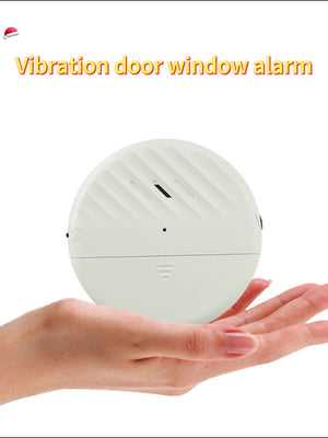 Planet Gates Wireless Door And Window Vibration Sensor Alarm 125dB Glass Breakage Anti-theft Sensor, Easy Install For Home Safety Protection