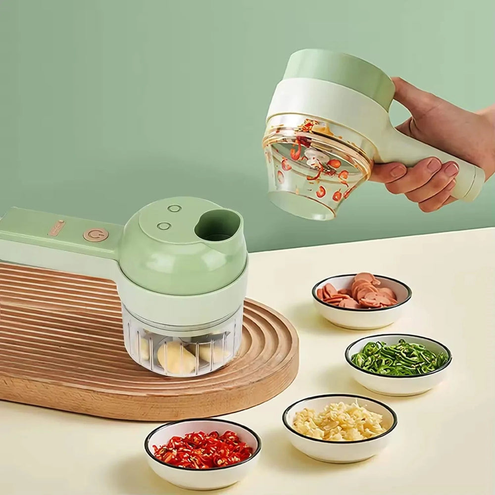 Planet Gates Wireless Electric Food Processor Vegetable Cutter Fruit Slicer Garlic Masher Mincer Handheld Stirrer Kitchen Cooking Accessories