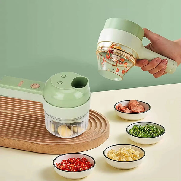 Planet Gates Wireless Electric Food Processor Vegetable Cutter Fruit Slicer Garlic Masher Mincer Handheld Stirrer Kitchen Cooking Accessories