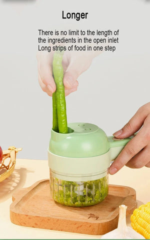 Planet Gates Wireless Electric Food Processor Vegetable Cutter Fruit Slicer Garlic Masher Mincer Handheld Stirrer Kitchen Cooking Accessories