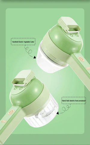Planet Gates Wireless Electric Food Processor Vegetable Cutter Fruit Slicer Garlic Masher Mincer Handheld Stirrer Kitchen Cooking Accessories