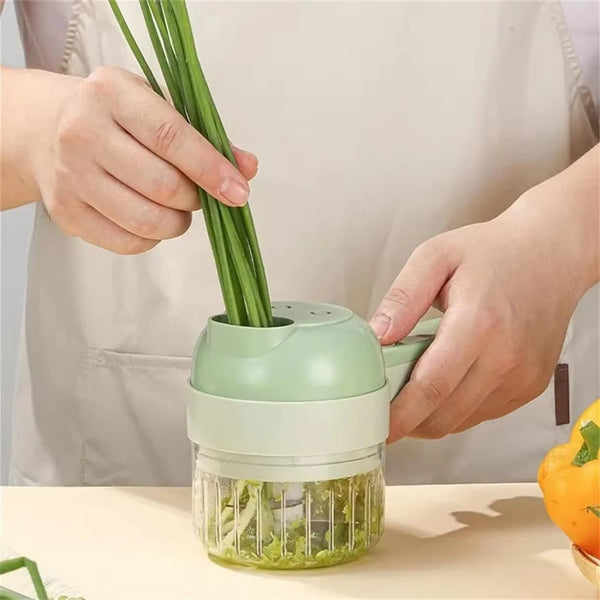 Planet Gates Wireless Electric Food Processor Vegetable Cutter Fruit Slicer Garlic Masher Mincer Handheld Stirrer Kitchen Cooking Accessories