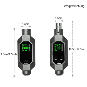Planet Gates Wireless Microphone Converter XLR Transmitter and Receiver Microphone Wireless System for Dynamic Microphone for wired Mic