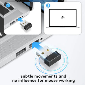 Planet Gates Wireless Mouse Jigglers Mover Undetectable Automatic USB Port Shaker Wiggler for Laptop Keeps Computer Awake Mouse Movement