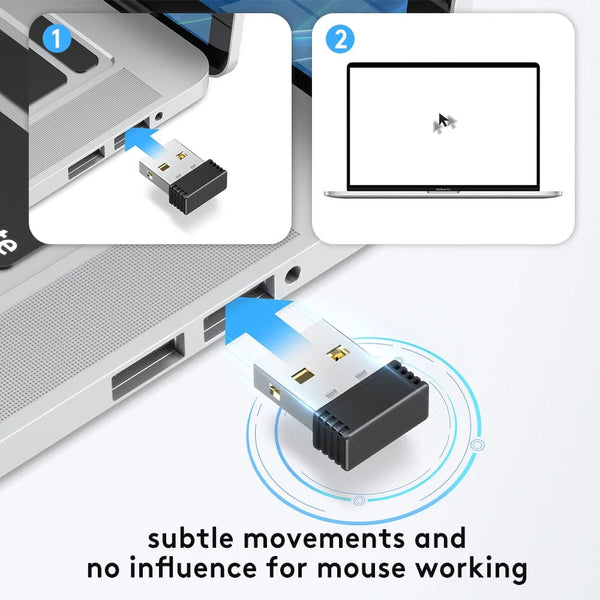 Planet Gates Wireless Mouse Jigglers Mover Undetectable Automatic USB Port Shaker Wiggler for Laptop Keeps Computer Awake Mouse Movement