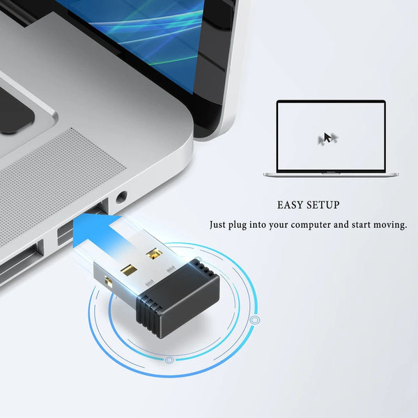 Planet Gates Wireless Mouse Jigglers Mover Undetectable Automatic USB Port Shaker Wiggler for Laptop Keeps Computer Awake Mouse Movement