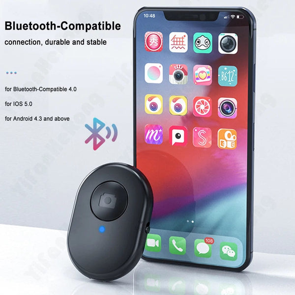 Planet Gates Wireless Remote Control Button Rechargeable Bluetooth-Compatible Self-timer Selfie Stick Shutter Release For IOS Android