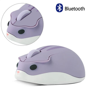 Planet Gates Wireless Version Cute 2.4G Wireless Bluetooth Mouse Mini Optical Silent Gaming Mice 3D Cartoon Hamster Mouse For PC Laptop Tablet Computer Office