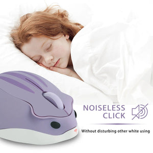 Planet Gates Wireless Version Cute 2.4G Wireless Bluetooth Mouse Mini Optical Silent Gaming Mice 3D Cartoon Hamster Mouse For PC Laptop Tablet Computer Office