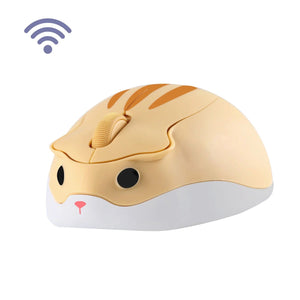 Planet Gates Wireless Version Cute 2.4G Wireless Bluetooth Mouse Mini Optical Silent Gaming Mice 3D Cartoon Hamster Mouse For PC Laptop Tablet Computer Office
