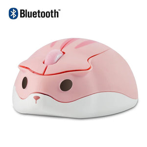 Planet Gates Wireless Version Cute 2.4G Wireless Bluetooth Mouse Mini Optical Silent Gaming Mice 3D Cartoon Hamster Mouse For PC Laptop Tablet Computer Office
