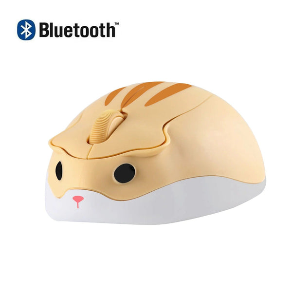 Planet Gates Wireless Version Cute 2.4G Wireless Bluetooth Mouse Mini Optical Silent Gaming Mice 3D Cartoon Hamster Mouse For PC Laptop Tablet Computer Office