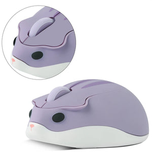 Planet Gates Wireless Version Cute 2.4G Wireless Bluetooth Mouse Mini Optical Silent Gaming Mice 3D Cartoon Hamster Mouse For PC Laptop Tablet Computer Office