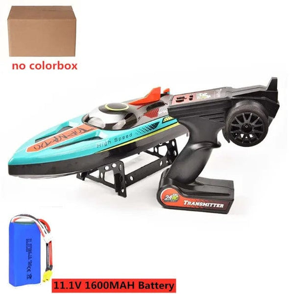 Planet Gates with 1pcs battery / CHINA 80KM/H Brushless RC Speedboat Double Layer Waterproof 48CM 200M RC Racing Boat Capsize Reset Professional RC Speedboat Adult Toy