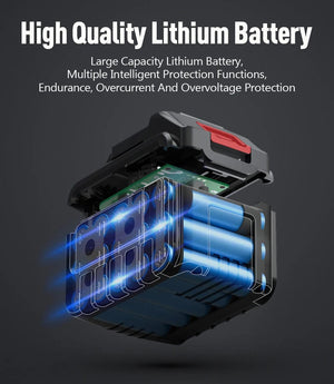 Planet Gates With 96HV Battery Portable High Pressure Water Gun Cleaning Car Wash Machine Garden Watering Hose Nozzle Sprinkler Foam Water Gun 96HV Big Battery