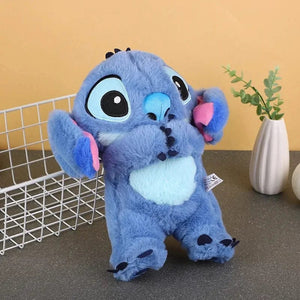 Planet Gates with air bag Kawaii Stitch Plush Doll Baby Sleeping Companion Sound Soothing Musical  Kawaii With Air Bag and Light Doll Breathing Toys Gifts