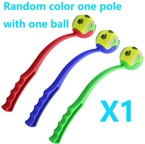 Planet Gates With ball / 1pc(random color) Pet Throwing Stick Dog  Hand Throwing Ball Toys Pet Tennis Launcher Pole Outdoor Activities Dogs Training Toys Pet Supplies