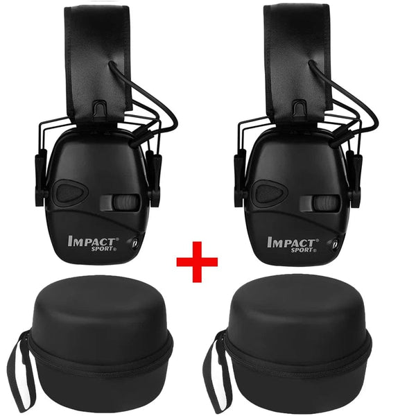 Planet Gates With box 1 2 PCS Original Tactical Electronic Shooting Earmuff Outdoor Sports Anti-noise Headset Impact Sound Amplification Hearing