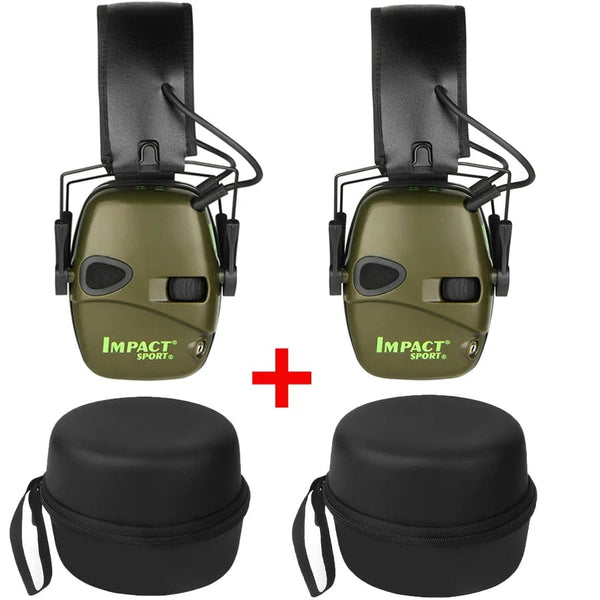 Planet Gates With box 2 PCS Original Tactical Electronic Shooting Earmuff Outdoor Sports Anti-noise Headset Impact Sound Amplification Hearing